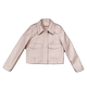 Haining 2025 spring new genuine leather sheepskin leather jacket for women's neck pink short jacket makes you look slim