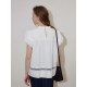 popchrio lace puff short sleeve shirt French hollow doll shirt half body skirt suit small women