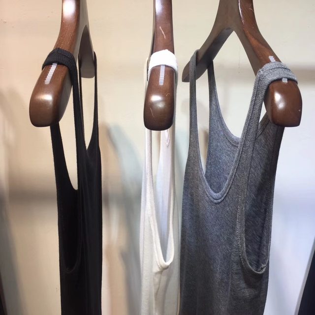 2024 summer new black, white and gray versatile thin suspender vest for women's base inner top basic style