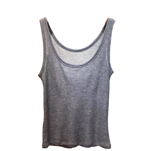 2024 summer new black, white and gray versatile thin suspender vest for women's base inner top basic style