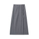 LOEN original design spring and summer new versatile temperament slim Japanese high-waist irregular button skirt