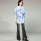 UOOYAA/Wuya tie bow striped shirt
