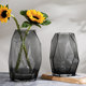Modern simple geometric original color glass vase model room Nordic light luxury ornaments creative home soft decorations