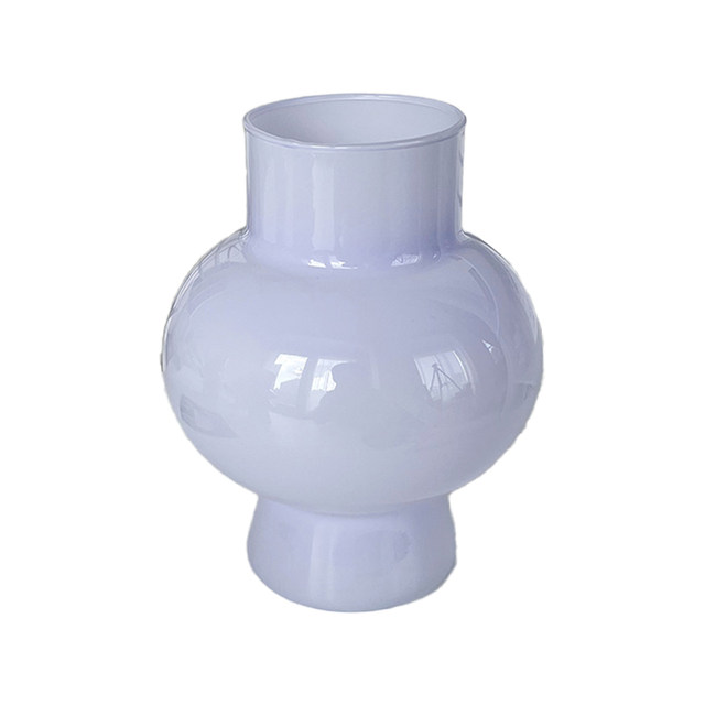 ins dopamine glass vase water-raised flowers living room flower arrangement B&B home TV cabinet medieval flower utensils purple