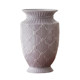 Relief ceramic high-temperature vase crafts home furnishings water-raised flowers living room decorations French cream style medieval