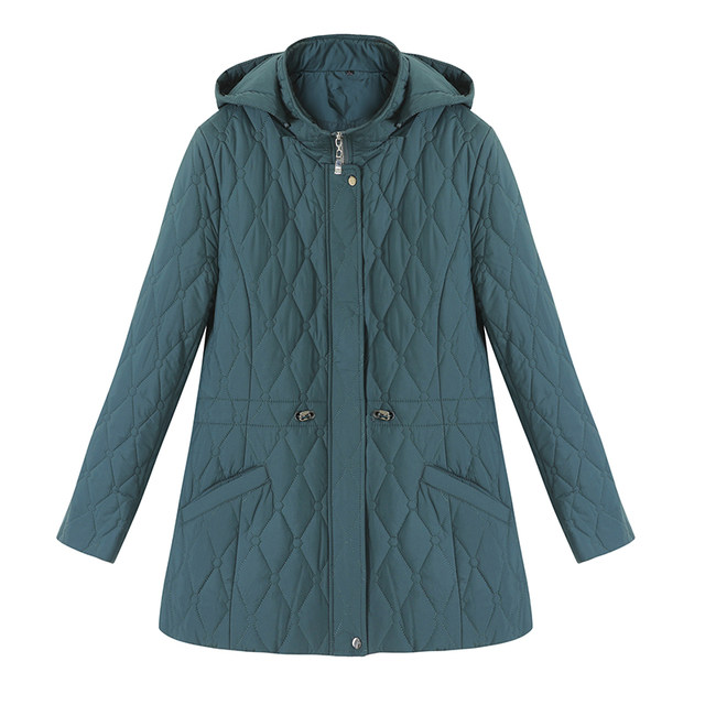 Middle -aged and elderly autumn and winter short cotton jackets female little mother, thin cotton clothes, foreign qi small cotton jacket 50 years old
