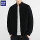 Luo Meng Cardigan Jacket Men's Spring and Autumn New Tide Brand Advanced Leisure Stand -collar Jacket Loose Knit Sweaters

