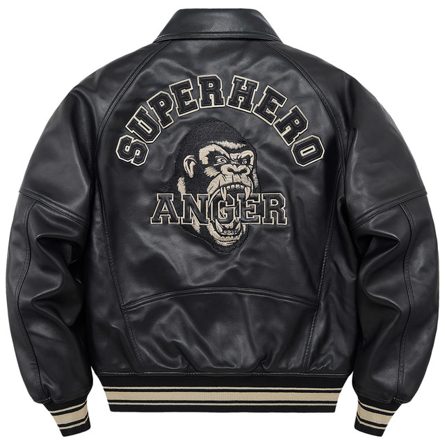 VIP American retro leather jacket cotton jacket men's winter thickened ...