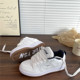 Yi Youth White Dark Blue American Retro Shoes Women's Thick Sole Bread Shoes Student Sports Shoes Men's 2025 Autumn New Style