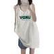 White suspender vest for women in summer 2025 new loose slim large size women's sleeveless T-shirt top
