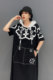 2025 summer new women's dress hooded printed spliced ​​midi skirt loose large size casual and fashionable slim