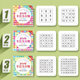 Schulte grid concentration training attention training card complete set of teaching aids for 10-year-old children children's patience artifact