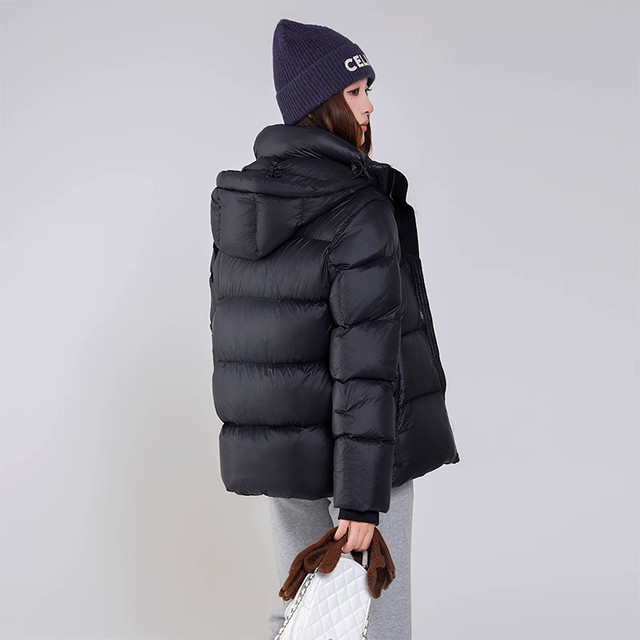 High -luxury black gold down jacket men and women 2024 new winter white duck down thickened heat storage cold winter warm jacket 3
