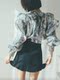 Female! Unique original S home high-waisted ruffled trumpet mini skirt