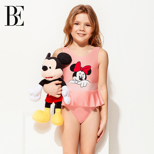 BE van der An 2025 new children's swimsuit girls baby dress swimsuit girls hot spring vacation