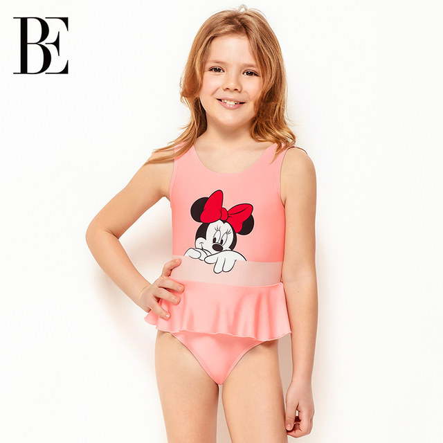 BE van der An 2025 new children's swimsuit girls baby dress swimsuit girls hot spring vacation