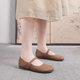 
Small size 3233 new summer genuine leather flat mother shoes retro large size 41 Mary Zhen women's singles shoes shallow mouth grandma shoes