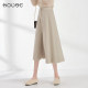 Black knitted skirt for women in autumn and winter 2024 new pleated skirt mid-length high-waisted a-line tie-fitting umbrella skirt