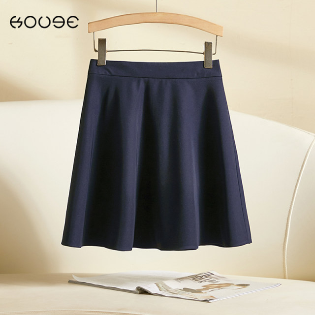 
Off-white short suit skirt for women 2025 new summer high-waisted a-line umbrella skirt big swaying small short skirt