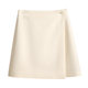 Suit short skirt for women in spring and summer 2025 new high-waisted a-line skirt, small slim beige skirt short