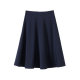 Navy blue temperament professional commuting skirt for women 2025 spring and autumn high waist loose slim drooping large umbrella skirt