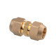 Air-conditioning copper pipe welding-free extension butt joint 6-22MM metric and inch double-ended expanded straight-through connector accessories