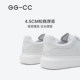 GGCC Autumn New Fashion White Shoes Women's Thick-soled Increased Versatile Sports Low-top Casual Shoes Women's Ins Trend