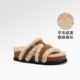 GGCC Louis Warm Tea 2025 Autumn New Thick-soled Birken Half Slippers Women's Fur Drag