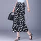Temperament floral skirt for women in summer 2025 new high-waist lace-up slim straight long skirt slit hip-pack skirt
