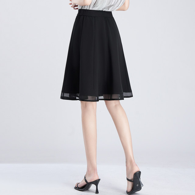 2025 summer mesh skirt A-line skirt high waist small short skirt pleated skirt large hem skirt skirt umbrella skirt
