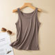 Threaded edge anti-exposure vest for women summer thin modal sleeveless inner large size slim bottoming outer top