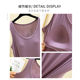 Modal small camisole with breast pads for women summer round neck inner bottoming sleeveless large size thin outer top