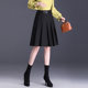 Pleated skirt women's short skirt spring and autumn 2025 new high-waisted slim A-line skirt commuting high-waisted suit skirt mid-skirt