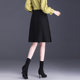 Pleated skirt women's short skirt spring and autumn 2025 new high-waisted slim A-line skirt commuting high-waisted suit skirt mid-skirt