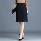 Lace skirt women's skirt 2025 new spring and autumn mid-skirts look slim and high waist hip skirt mid-length commuting one-step skirt