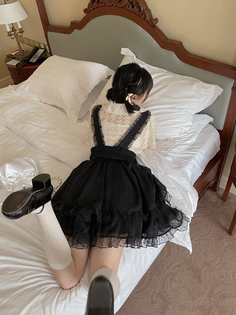 Labeau-Tao Lisi-Homemade Japanese Girls Sensing Puff Puff high-waisted A-line skirt Skill skirt