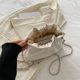 Niche textured bag for women 2025 new summer versatile chain one-shoulder crossbody bag high-end pleated cloud bag