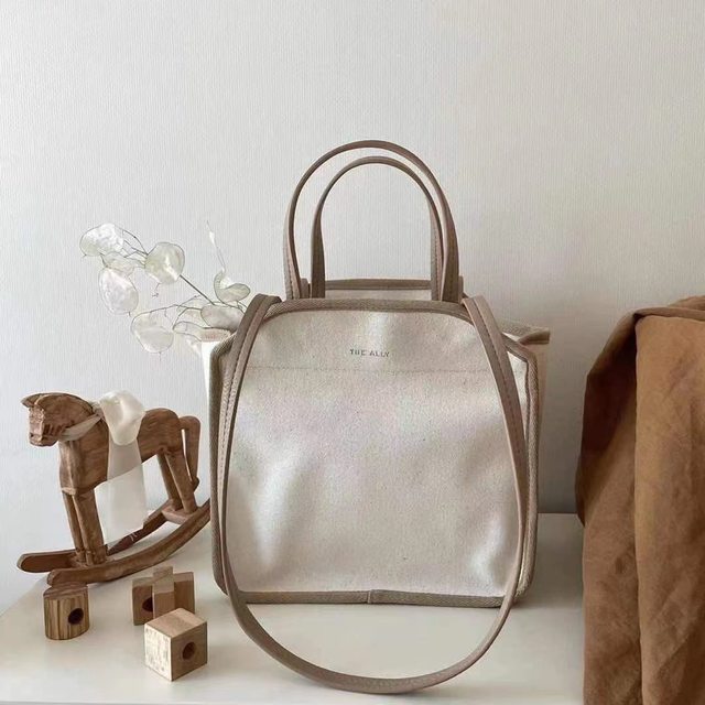 Mommy bag, fashionable multifunctional mother and baby bag for outing, canvas lightweight tote bag, lunch bag, shoulder crossbody mommy bag