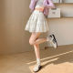 Lace spring and summer new puffy skirt white cake skirt ultra short hot girl versatile high waist small skirt women
