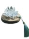 Good luck lotus crystal lotus car decoration car interior decoration national wind wooden car center console men's and women's car
