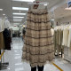 French super fairy flocked mesh cake skirt niche sweet contrast color layered ruffle high waist puffy long skirt