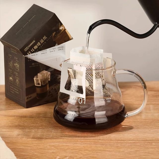 Baoxuan coffee filter paper ear hanging filter paper hand-brewed coffee filter imported ear hanging bag disposable ear hanging coffee filter bag