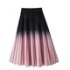Spring Sweet High Printing Japanese Printing Gradient Striped Striped European and American Platinum Lale
