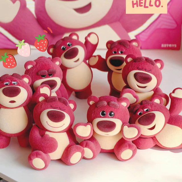 Disney Toy Story Mobilization Series Strawberry Bear IT's Me Blind Box Tide Hands Surrounding Desktop Swing Gifts