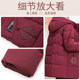 Fat Mom Large Size Hooded Down Cotton Jacket Fat Mrs. Thickened Cotton Jacket Middle-aged and Elderly Women Winter Warm Windproof Jacket