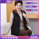 Fat Mom Spring and Autumn Large Size Padded Vest Middle-aged and Elderly Plus Fat Loose Vest Female Grandma Hooded Warm Top