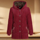 Extra large size fat grandma plus velvet cotton jacket fat mom hooded warm coat middle-aged and elderly loose thick clothes women winter