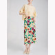 
Pleated printed skirt for women in summer 2025 new high-waisted retro temperament straight skirt versatile A-line hip-pack skirt