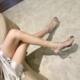 
Niche design summer cross women's strappy silver temperament sandals high heels open toe sexy stiletto heels rhinestones