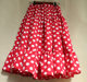 Summer Sweet Princess Drot Polka Dot Long Skirt Puff of Puff pleated cake skirt A -line skirt A -shaped dots half -body skirt